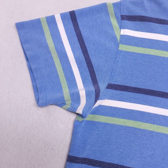 IZOD Casual Collared Short Sleeve Polo Shirt Adult Mens Size XL Blue - Picture 5 of 12